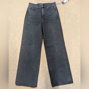 Veronica Beard Dark Blue Wide Leg Jeans
